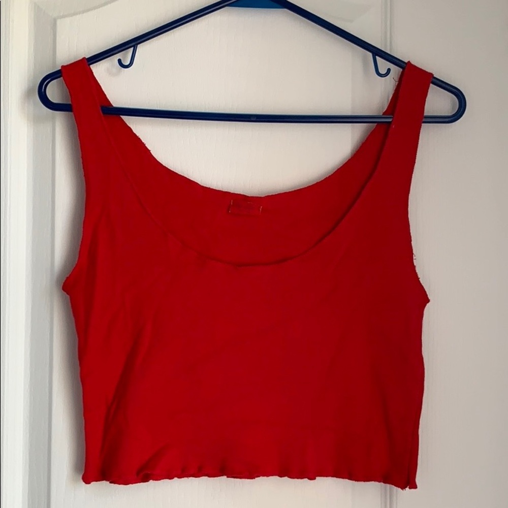✨3 FOR $25✨ Brandy Melville Red Crop Tank Top